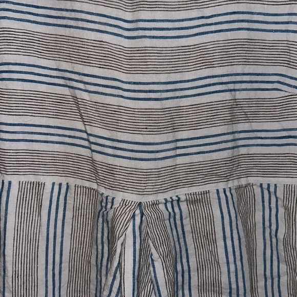 J. Jill Pure Linen Sleeveless Striped Dress Size Large - Picture 7 of 8